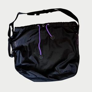 Capezio Large Dance Bag Tote Black Nylon Duffle